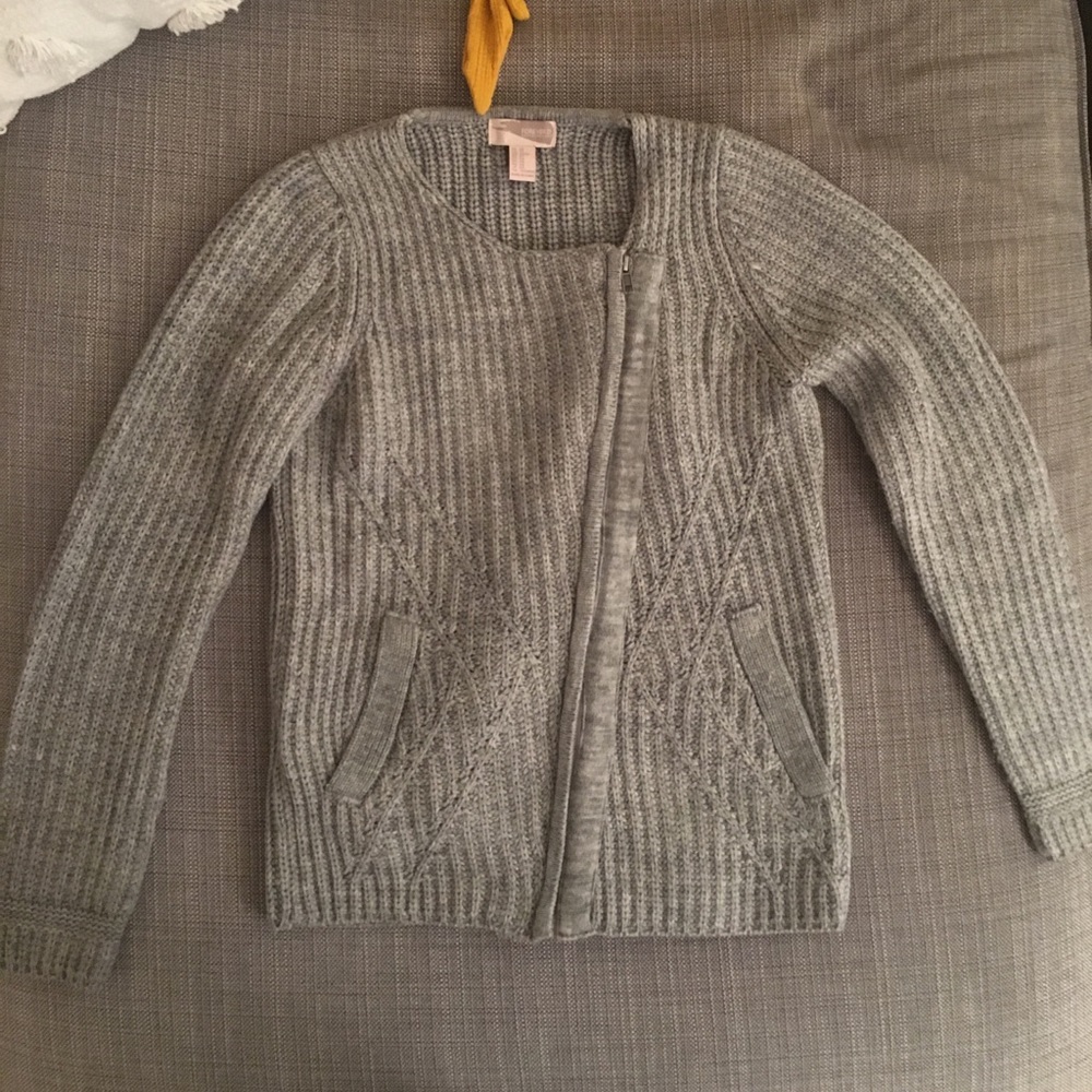 Forever21 Moto style zip up sweater cardigan